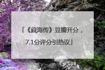 《藏海传》豆瓣开分，7.1分评分引热议