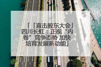 「直击股东大会」四川长虹：正视“内卷”竞争态势 加快培育发展新动能