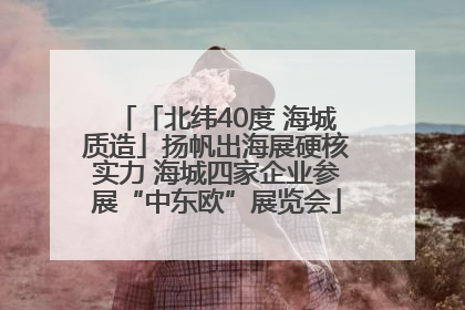 「北纬40度 海城质造」扬帆出海展硬核实力 海城四家企业参展“中东欧”展览会