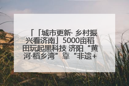 「城市更新· 乡村振兴看济南」5000亩稻田玩起黑科技 济阳“黄河·稻乡湾”靠“非遗+露营”火出圈