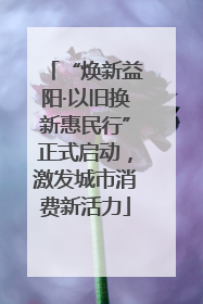 “焕新益阳·以旧换新惠民行”正式启动，激发城市消费新活力