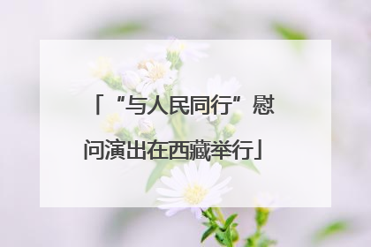 “与人民同行”慰问演出在西藏举行