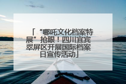 “哪吒文化档案特展”抢眼！四川宜宾翠屏区开展国际档案日宣传活动