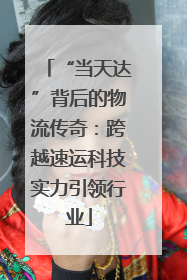“当天达”背后的物流传奇：跨越速运科技实力引领行业