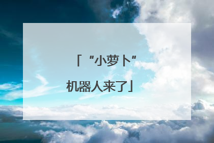 “小萝卜”机器人来了