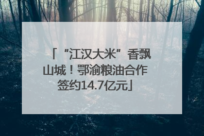 “江汉大米”香飘山城！鄂渝粮油合作签约14.7亿元