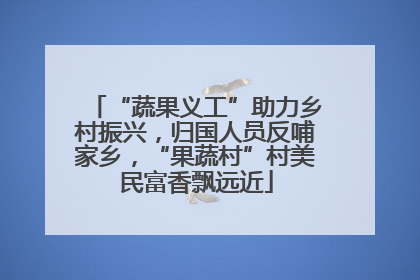 “蔬果义工”助力乡村振兴，归国人员反哺家乡，“果蔬村”村美民富香飘远近