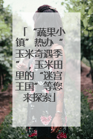 “蔬果小镇”热办“玉米奇遇季”，玉米田里的“迷宫王国”等您来探索