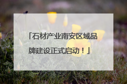 石材产业南安区域品牌建设正式启动！