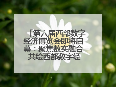 第六届西部数字经济博览会即将启幕：聚焦数实融合 共绘西部数字经济新蓝图