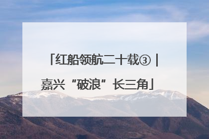 红船领航二十载③｜嘉兴“破浪”长三角
