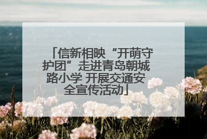 信新相映“开萌守护团”走进青岛朝城路小学 开展交通安全宣传活动