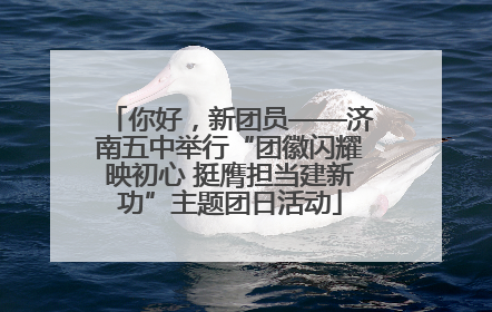 你好，新团员——济南五中举行“团徽闪耀映初心 挺膺担当建新功”主题团日活动