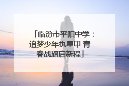 临汾市平阳中学：追梦少年执星甲 青春战旗启新程