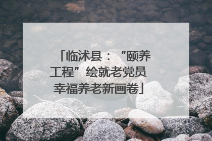 临沭县：“颐养工程”绘就老党员幸福养老新画卷
