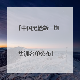 中国男篮新一期集训名单公布