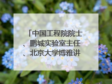 中国工程院院士、鹏城实验室主任、北京大学博雅讲席教授高文：“以人为本 智能向善” 推动文化与科技相生相促｜聚焦2025文化强国建设高峰论坛