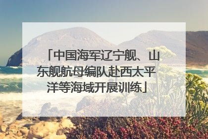 中国海军辽宁舰、山东舰航母编队赴西太平洋等海域开展训练