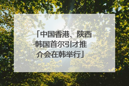 中国香港、陕西·韩国首尔引才推介会在韩举行