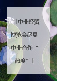 中非经贸博览会尽显中非合作“热度”