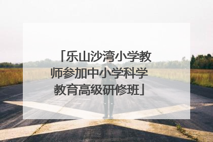 乐山沙湾小学教师参加中小学科学教育高级研修班