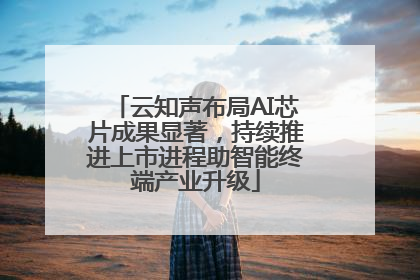 云知声布局AI芯片成果显著，持续推进上市进程助智能终端产业升级