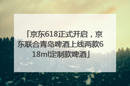 京东618正式开启，京东联合青岛啤酒上线两款618ml定制款啤酒