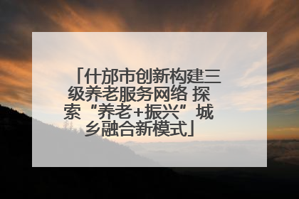 什邡市创新构建三级养老服务网络 探索“养老+振兴”城乡融合新模式