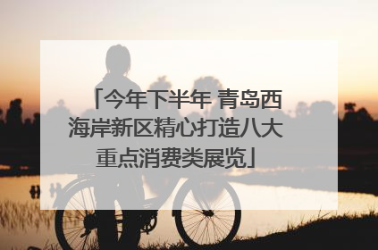 今年下半年 青岛西海岸新区精心打造八大重点消费类展览