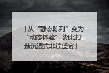 从“静态陈列”变为“动态体验” 湖北打造沉浸式非遗盛宴
