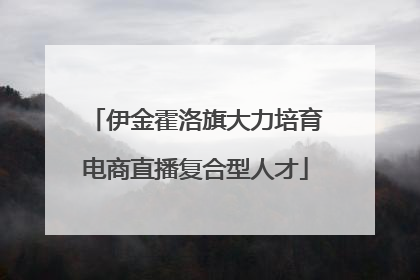 伊金霍洛旗大力培育电商直播复合型人才