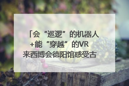 会“巡逻”的机器人+能“穿越”的VR 来西博会德阳馆感受古蜀文明与现代智造的时空对话｜西博视界