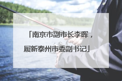 南京市副市长李晖，履新泰州市委副书记