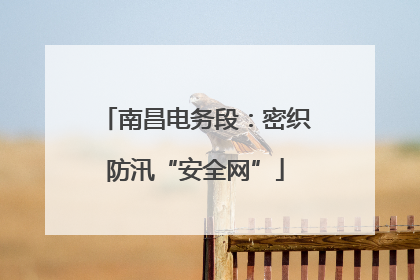 南昌电务段：密织防汛“安全网”