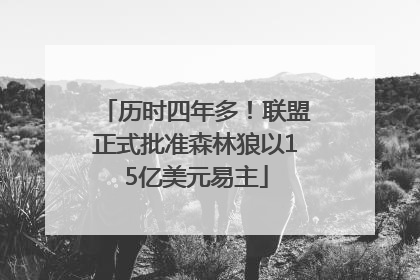历时四年多！联盟正式批准森林狼以15亿美元易主