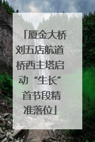 厦金大桥刘五店航道桥西主塔启动“生长” 首节段精准落位