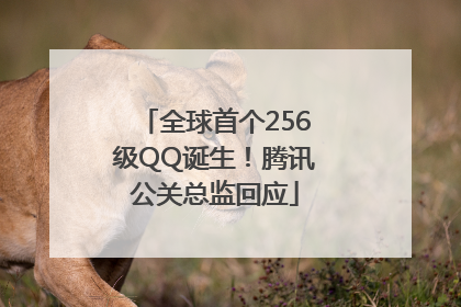 全球首个256级QQ诞生！腾讯公关总监回应