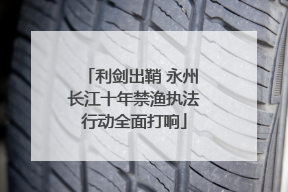 利剑出鞘 永州长江十年禁渔执法行动全面打响