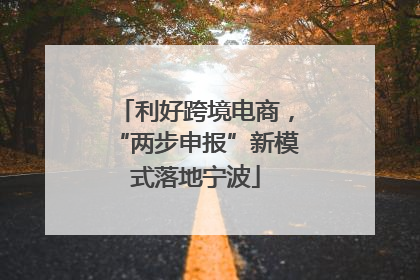 利好跨境电商，“两步申报”新模式落地宁波