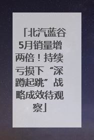 北汽蓝谷5月销量增两倍！持续亏损下“深蹲起跳”战略成效待观察
