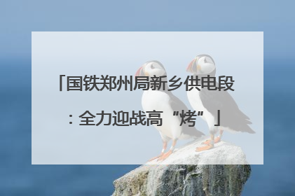 国铁郑州局新乡供电段：全力迎战高“烤”