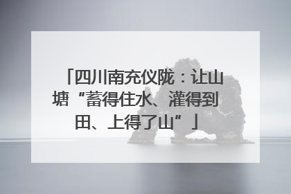 四川南充仪陇：让山塘“蓄得住水、灌得到田、上得了山”