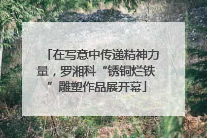 在写意中传递精神力量，罗湘科“锈铜烂铁”雕塑作品展开幕