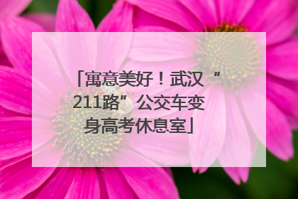 寓意美好！武汉“211路”公交车变身高考休息室