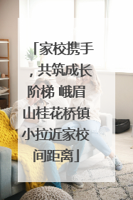 家校携手，共筑成长阶梯 峨眉山桂花桥镇小拉近家校间距离