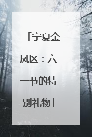 宁夏金凤区：六一节的特别礼物