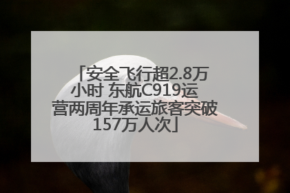 安全飞行超2.8万小时 东航C919运营两周年承运旅客突破157万人次