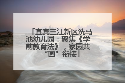 宜宾三江新区洗马池幼儿园：聚焦《学前教育法》，家园共“画”衔接