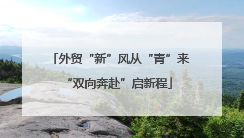 外贸“新”风从“青”来 “双向奔赴”启新程