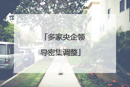 多家央企领导密集调整